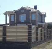 Забор из металлического штакетника, Липецкая область, город Задонск
